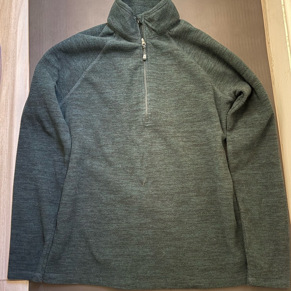 Eddie Bauer Women’s Dark Green Zip-Up Sweater